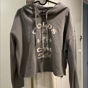 Golds Gym So Cal crop hoodie